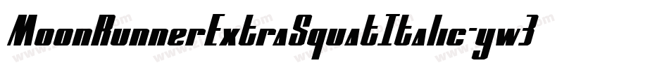 MoonRunnerExtraSquatItalic-yw3B2字体转换