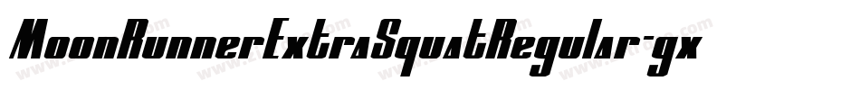 MoonRunnerExtraSquatRegular-gxlx5字体转换