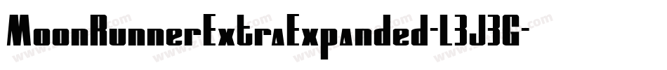 MoonRunnerExtraExpanded-L3J3G字体转换
