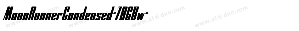 MoonRunnerCondensed-7B6Bw字体转换