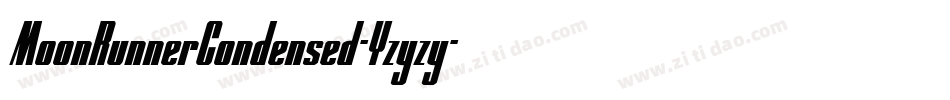 MoonRunnerCondensed-Yzyzy字体转换