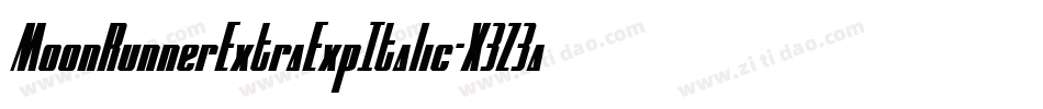 MoonRunnerExtraExpItalic-X3Z3a字体转换