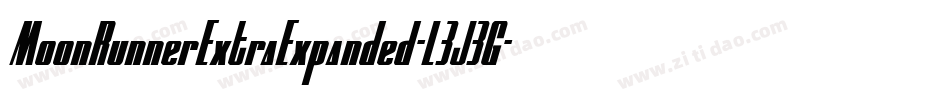 MoonRunnerExtraExpanded-L3J3G字体转换