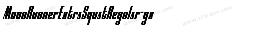 MoonRunnerExtraSquatRegular-gxlx5字体转换