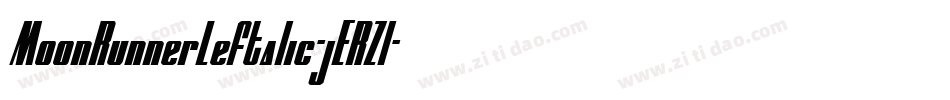 MoonRunnerLeftalic-jERZl字体转换