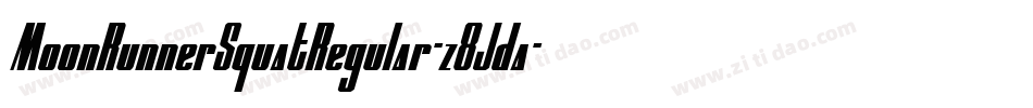 MoonRunnerSquatRegular-z8Jda字体转换