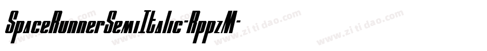 SpaceRunnerSemiItalic-RppzM字体转换
