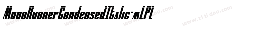 MoonRunnerCondensedItalic-mLPLj字体转换
