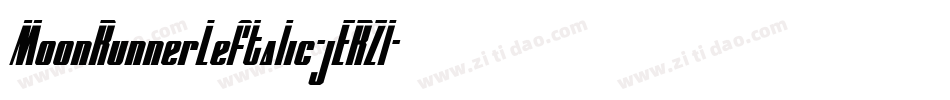 MoonRunnerLeftalic-jERZl字体转换