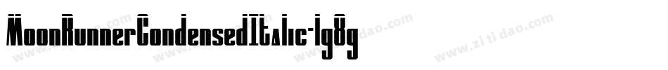 MoonRunnerCondensedItalic-lg8gZ字体转换
