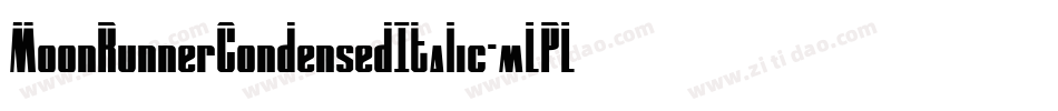 MoonRunnerCondensedItalic-mLPLj字体转换