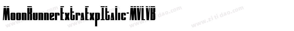 MoonRunnerExtraExpItalic-MVLVB字体转换