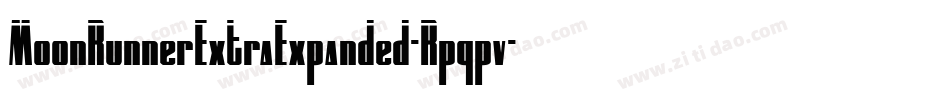 MoonRunnerExtraExpanded-Rpqpv字体转换