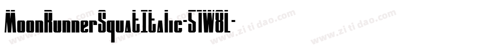 MoonRunnerSquatItalic-51W8L字体转换