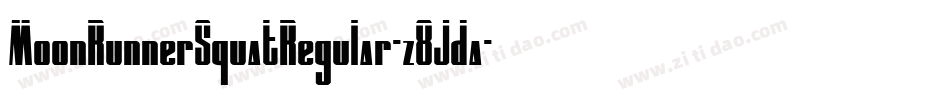 MoonRunnerSquatRegular-z8Jda字体转换
