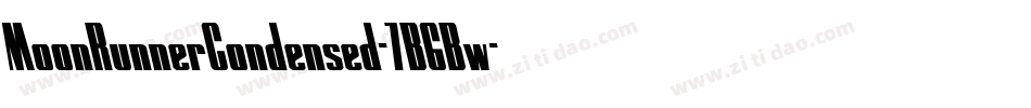MoonRunnerCondensed-7B6Bw字体转换