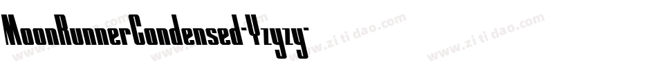 MoonRunnerCondensed-Yzyzy字体转换