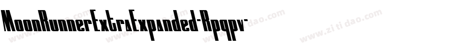 MoonRunnerExtraExpanded-Rpqpv字体转换