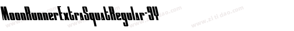 MoonRunnerExtraSquatRegular-9Y6EZ字体转换
