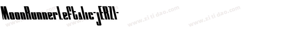 MoonRunnerLeftalic-jERZl字体转换