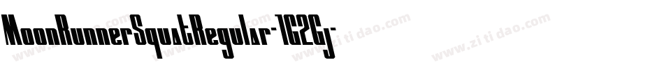 MoonRunnerSquatRegular-1G2Gj字体转换