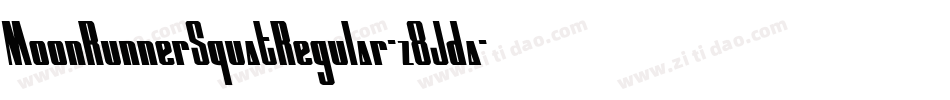 MoonRunnerSquatRegular-z8Jda字体转换