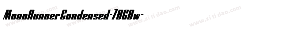 MoonRunnerCondensed-7B6Bw字体转换
