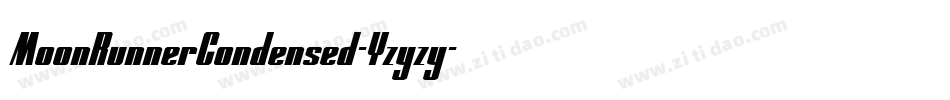 MoonRunnerCondensed-Yzyzy字体转换
