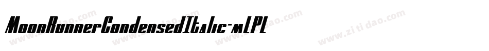 MoonRunnerCondensedItalic-mLPLj字体转换