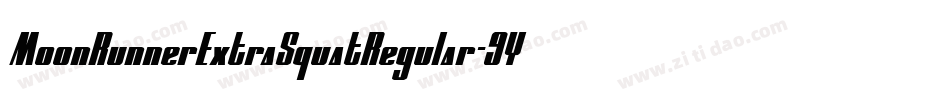 MoonRunnerExtraSquatRegular-9Y6EZ字体转换