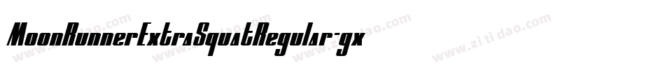 MoonRunnerExtraSquatRegular-gxlx5字体转换