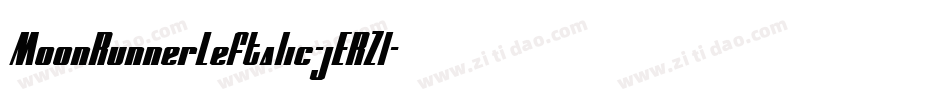 MoonRunnerLeftalic-jERZl字体转换