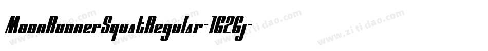 MoonRunnerSquatRegular-1G2Gj字体转换