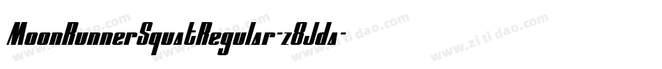MoonRunnerSquatRegular-z8Jda字体转换