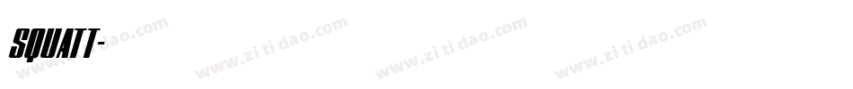 SQUATT字体转换