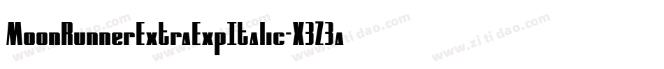 MoonRunnerExtraExpItalic-X3Z3a字体转换