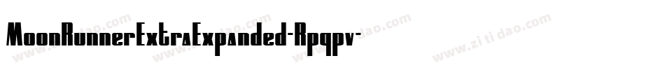 MoonRunnerExtraExpanded-Rpqpv字体转换