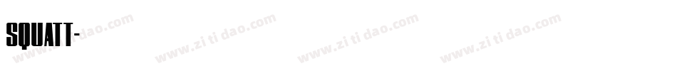 SQUATT字体转换