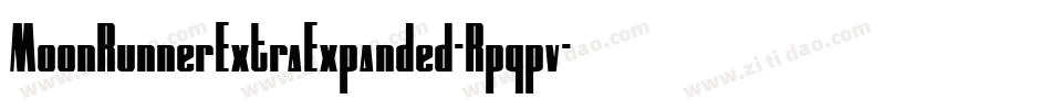 MoonRunnerExtraExpanded-Rpqpv字体转换