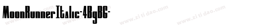 MoonRunnerItalic-4BgB6字体转换