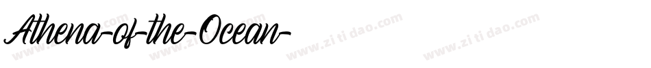 Athena-of-the-Ocean字体转换