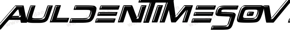 AuldenTimesOverWeight-BLE8字体转换