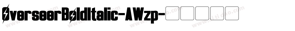 OverseerBoldItalic-AWzp字体转换