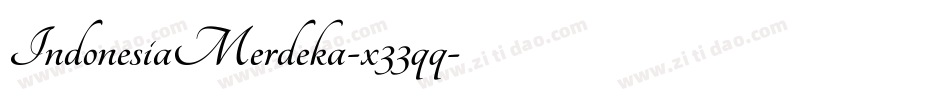 IndonesiaMerdeka-x33qq字体转换