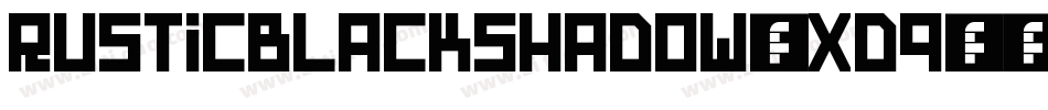 Rusticblackshadow-Xdq9字体转换