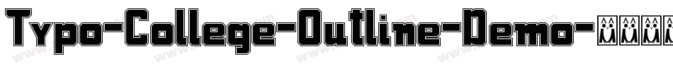 Typo-College-Outline-Demo字体转换