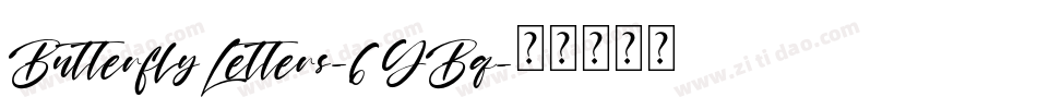 ButterflyLetters-6YBq字体转换