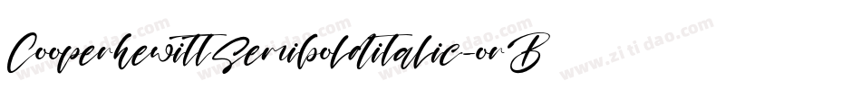 CooperhewittSemibolditalic-orBq字体转换
