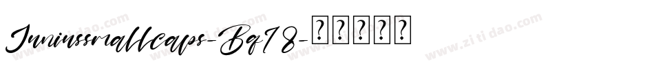 Juniussmallcaps-Bq18字体转换