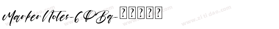 MarkerNotes-6PBq字体转换